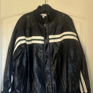 Topshop Black and White Bomber Jacket